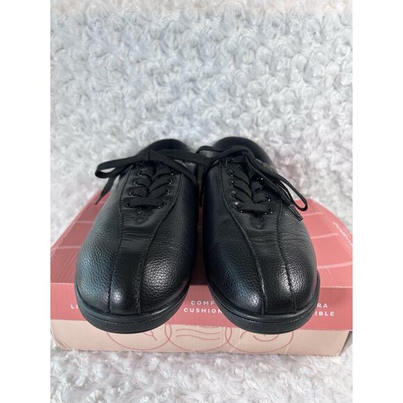Easy Spirit ESAP1 Black Leather WW Width Size 8.5 Damaged Box - Picture 3 of 9